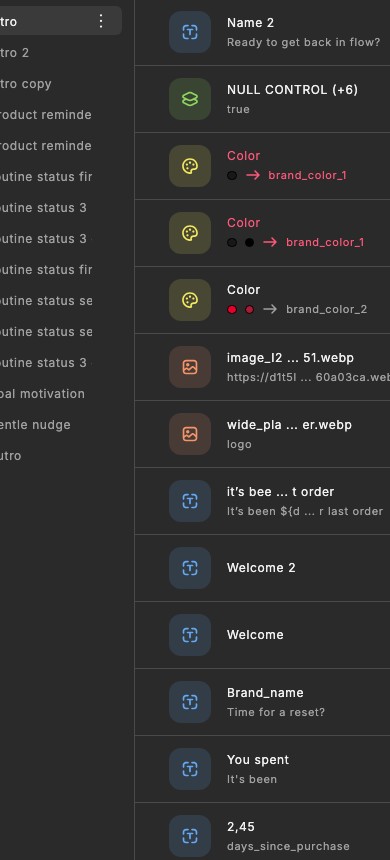 Studio connector list used to review connector states before opening a specific connector detail panel