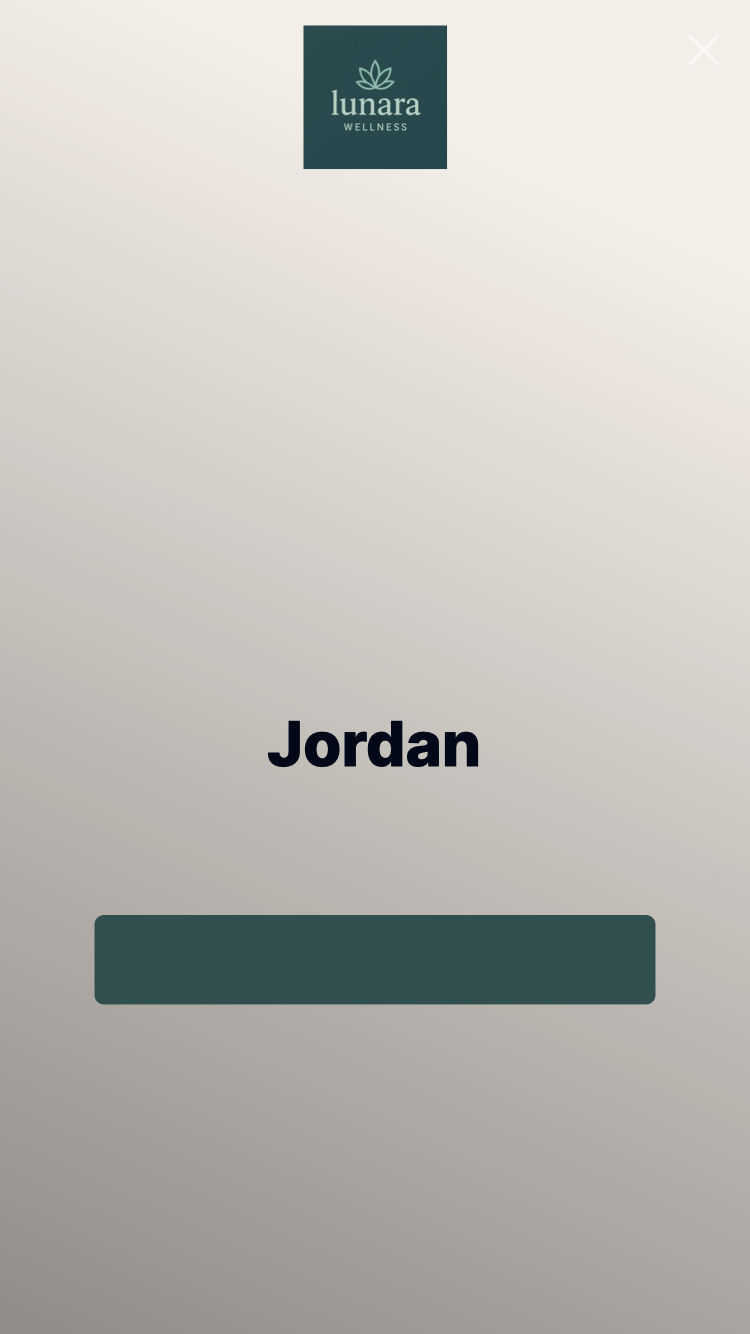 Demo player showing the same Input Field connector after typing Jordan