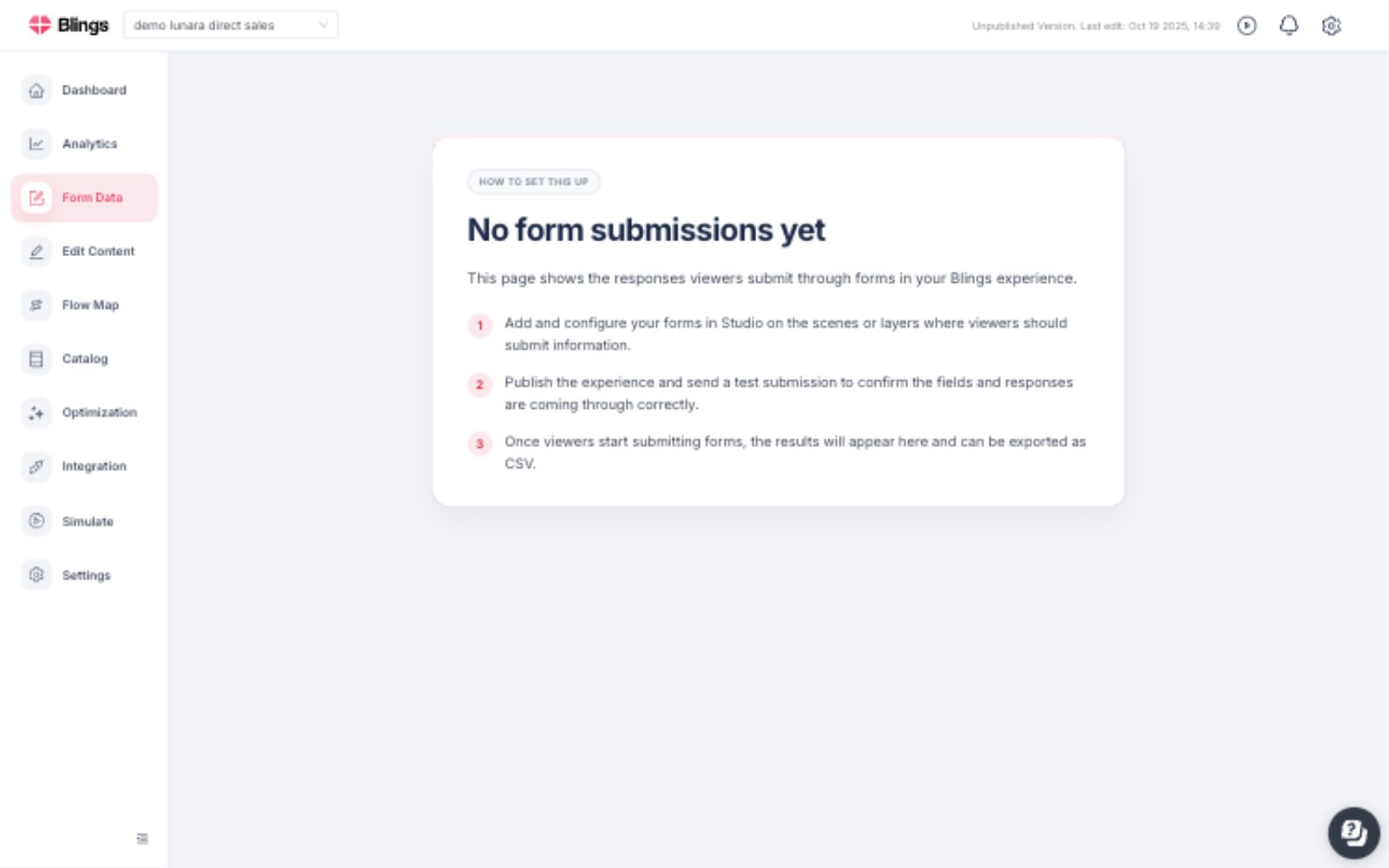 Form Data feature information